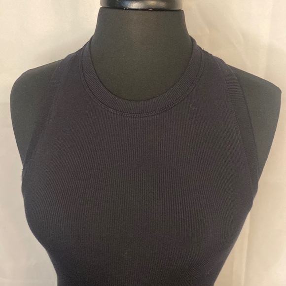 wilfred free black sleeveless midi body con dress - Picture 2 of 8